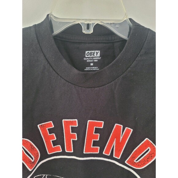 OBEY Defend Black Lives Tee Shirt Medium - Picture 6 of 10